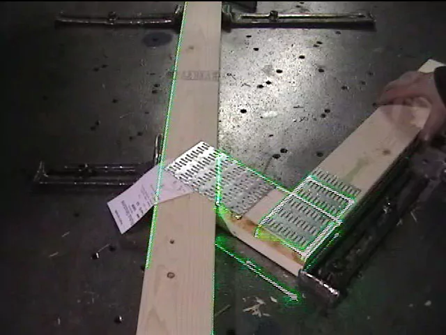 Laserprojektion für Nagelbinder