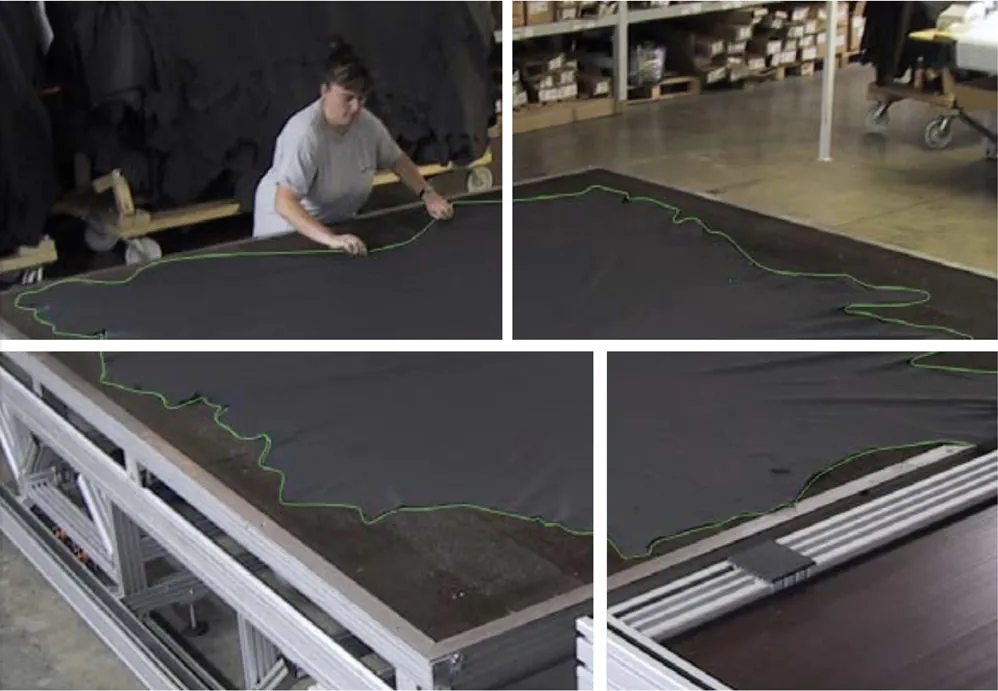 Typical areas of application for our lasers in the textile industry1