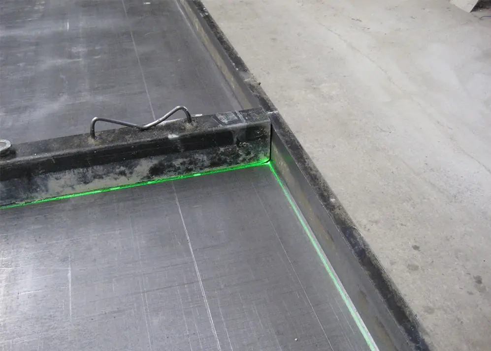 Laser used in the concrete and construction industries